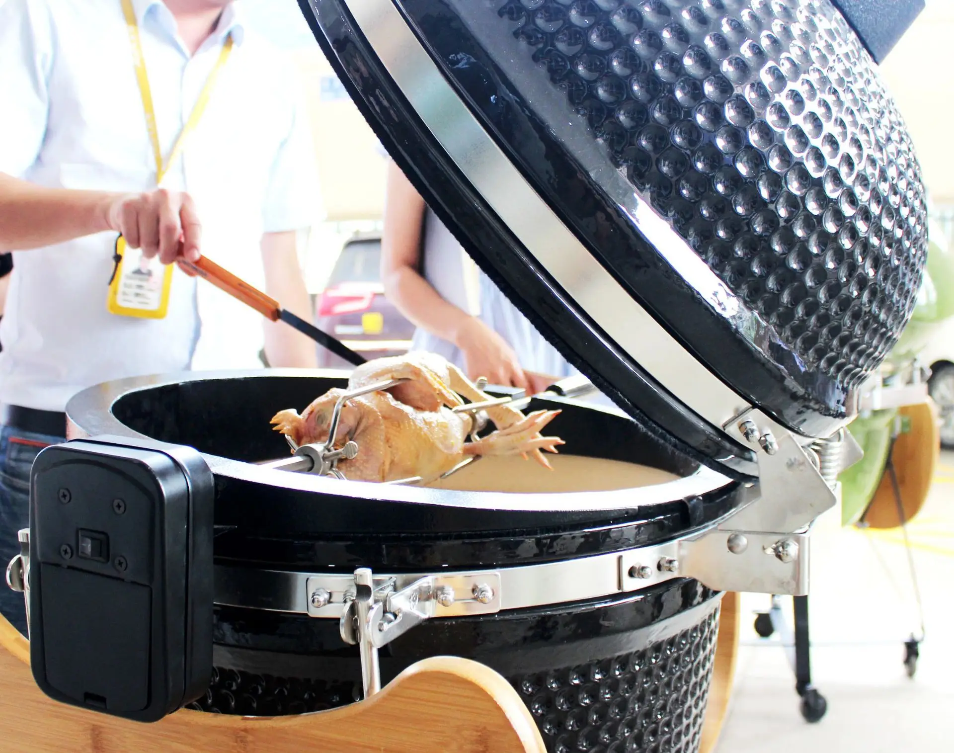 Kamado гриль жареная курица вилка поворотный | Дом и сад