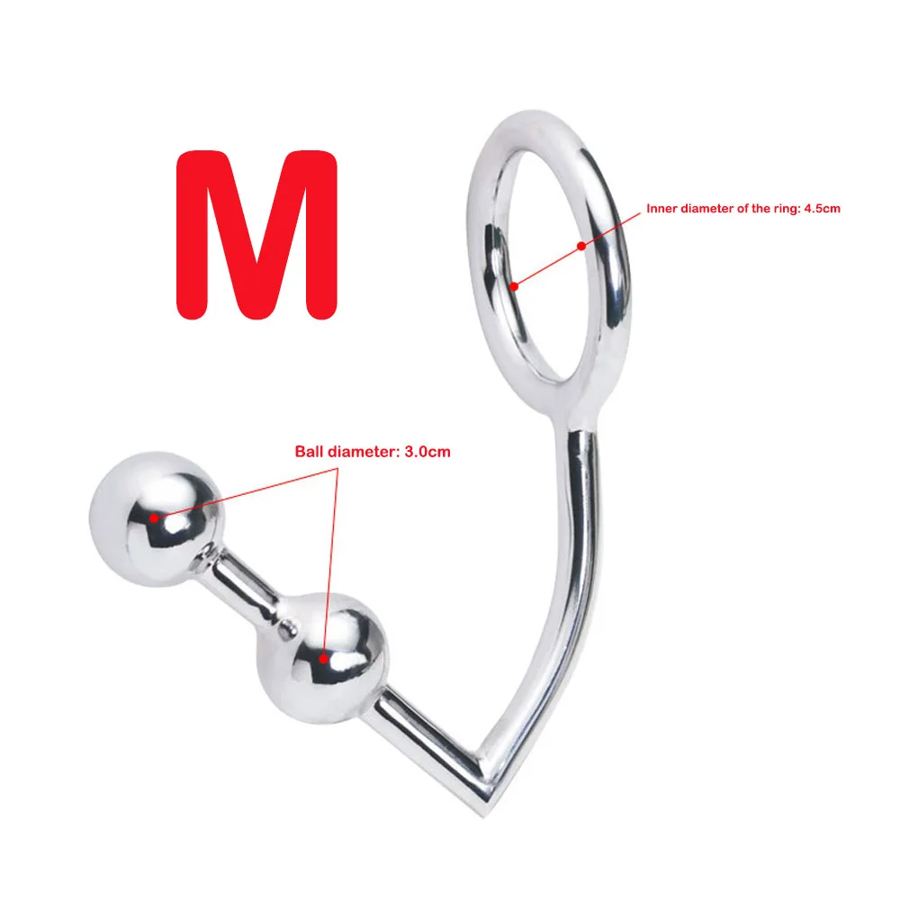 Butt Plug Sex Toys For Women Men Anal Hook Dilator Hole Stainless Steel Metal Super Thick Prostata Massage Stimulator Pl L1 | Красота и