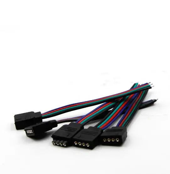 RGB CCT RGBW светодиодные ленты Разъем 6pin 5pin 4pin PCB беспайный переходник для RGB+ CCT светодиодные ленты клип легкий разъем 5 шт - Цвет: female connector