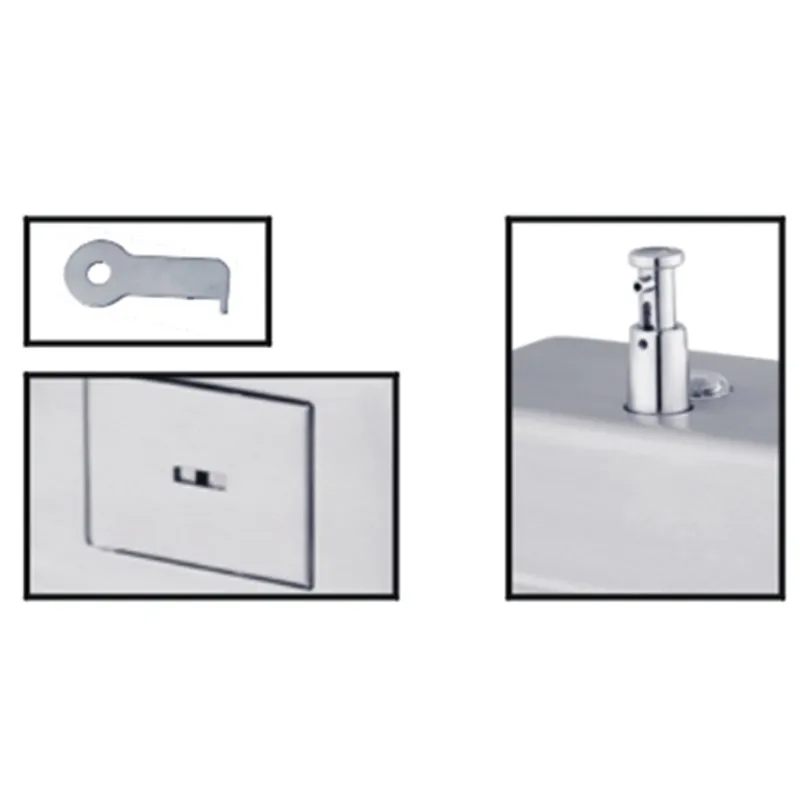 Бесплатная доставка мыла 304 # Нержавеющая сталь атласная отделка 1300 мл настенный