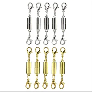 2 шт.лот Магнитная застежка Лобстер, соединители магнитной пряжки для браслета и ожерелья, аксессуары для самостоятельного изготовления