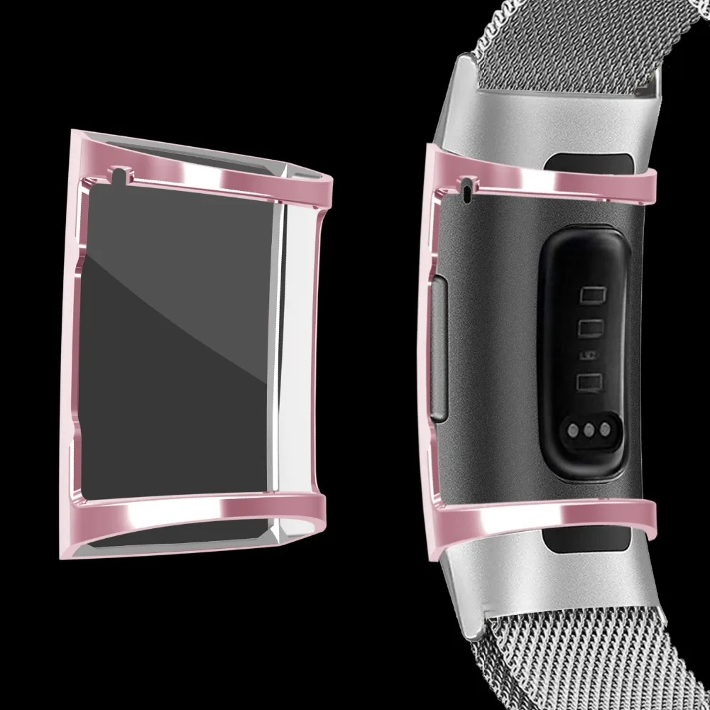 5 видов цветов ТПУ чехол для Fitbit Charge3 мягкий прочный отличная полная Защита