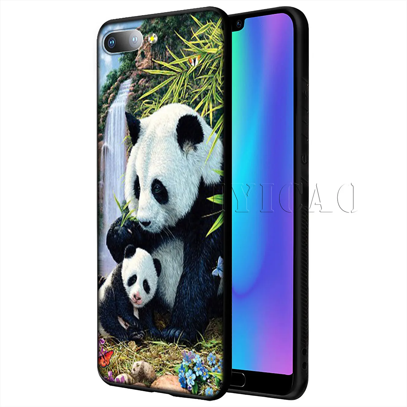 IYICAO Милый Панда Новинка Мягкий силиконовый чехол для телефона Huawei Y9 Y7 Y6 Prime 2019 Honor