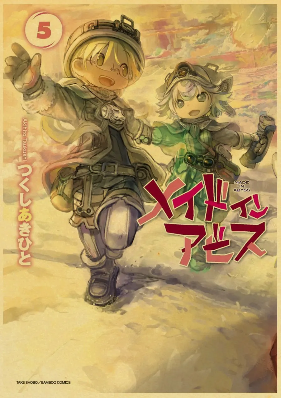 Японское аниме сделано в Abyss Nanachi глубоко в Abyss винтажный бумажный плакат настенная живопись украшение дома 42X30 см 30X21 см