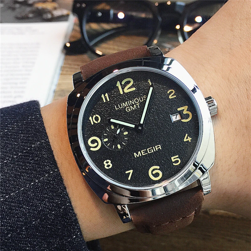 

MEGIR Original Brand Fashion Men's Watch Quartz Watch Men Waterproof Wrist watch Military Clock relogio masculino