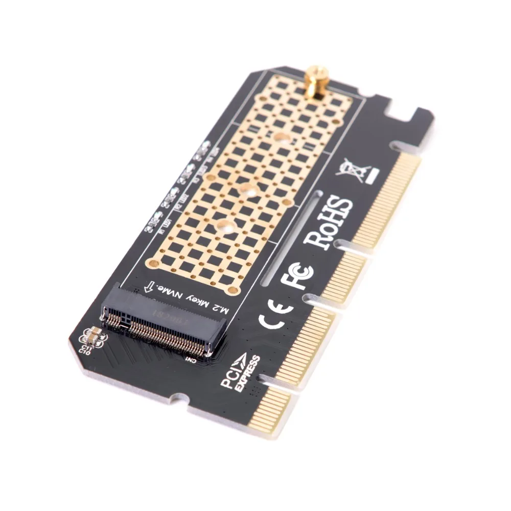 Адаптер NGFF M-key NVME AHCI SSD для материнской платы PCI-E 3 0 16x 4x XP941 SM951 PM951 970 960 EVO |