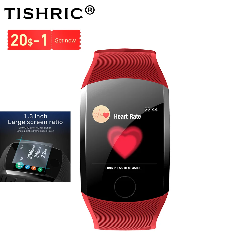 TISHRIC Q11 Bluetooth Смарт часы браслет водонепроницаемый кровяное давление Oxgen монитор