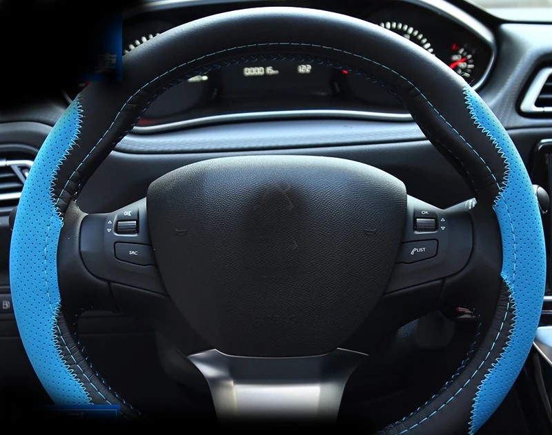 1 шт. чехол на рулевое колесо для Peugeot 308 2016 года нескользящий | Автомобили и