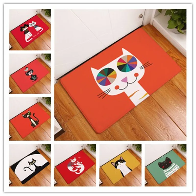 2017 новые ковры с рисунком кота Нескользящие кухонные коврики для дома гостиной