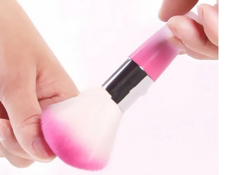 Belle Fille Мягкая ногтей для чистки щетка Nail Art Маникюр Инструменты пыль Cleaner