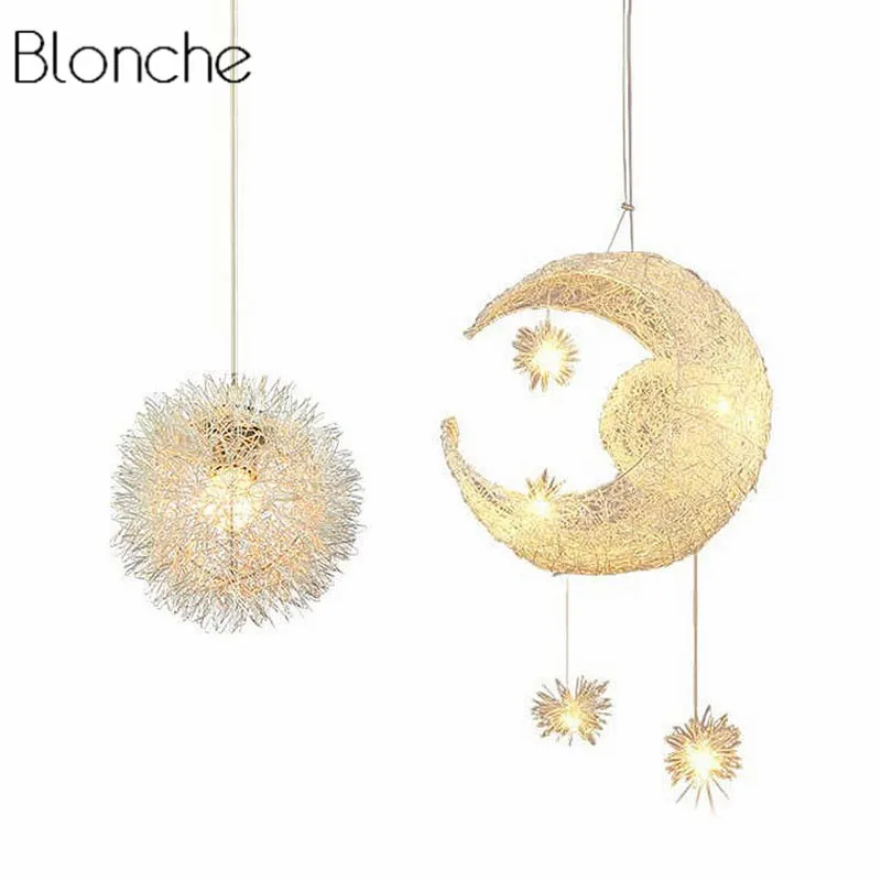 LED Moon & Star подвесные светильники для детей приспособление освещения подарок