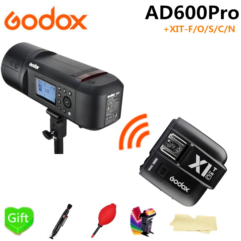 Вспышка Godox AD600Pro TTL для Canon Nikon Sony Fujifilm Olympus + X1T-F/O/S/C/N | Электроника