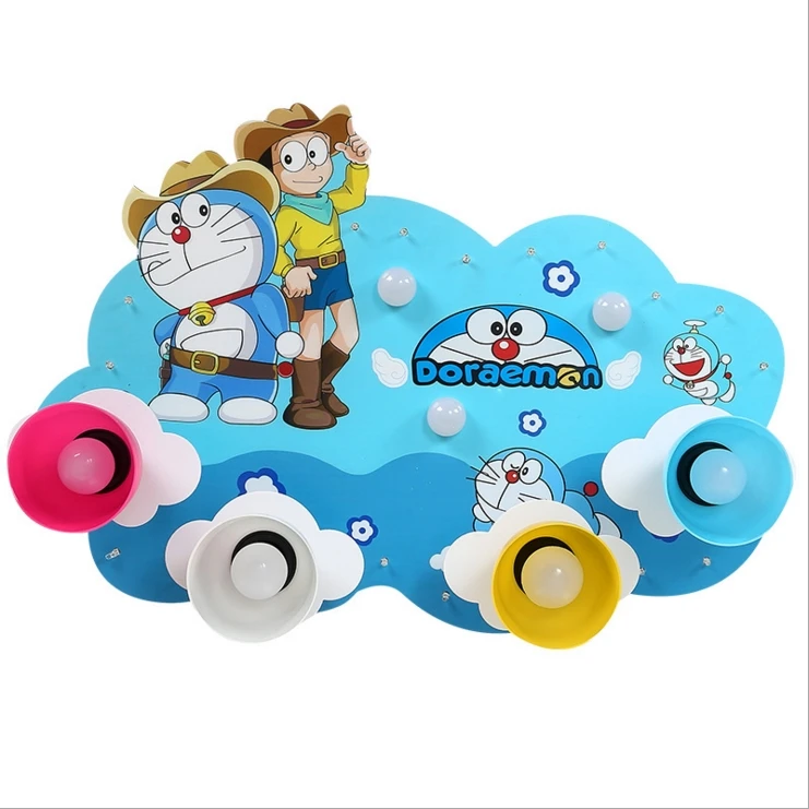 Мультфильм Детская дом потолочный светильник мальчик Doraemon Музыка света