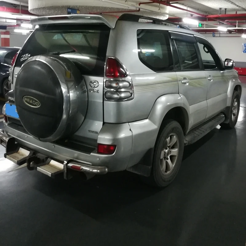 Для 2003 2004 2005 2006 2007 2008 2009 Toyota Land Cruiser Prado FJ120 4000 надрезаемая подкладка, abs Материал автомобиль спойлер заднего крыла