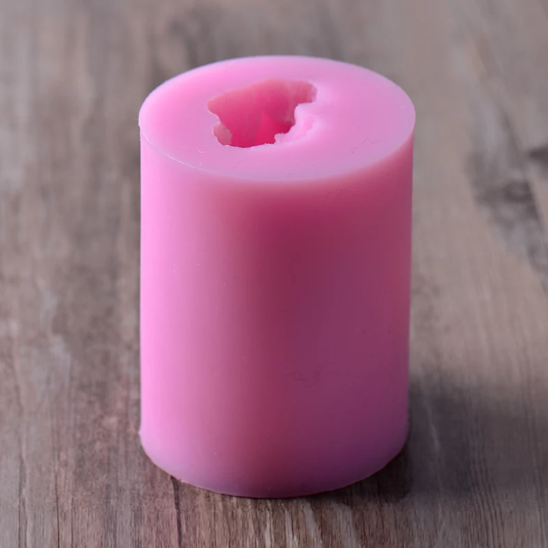 Силиконовая форма для мыла и свечи 3D маленький медведь с подушкой формы