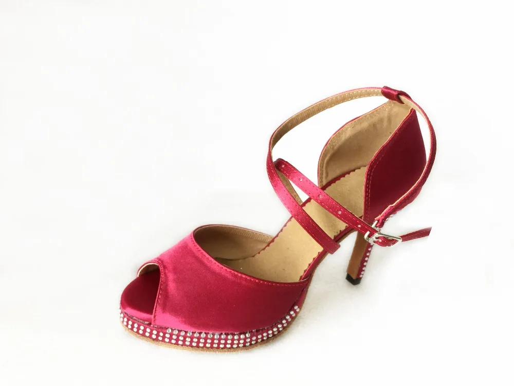 DILEECHI стразы черные атласные женские туфли на очень высоком каблуке 10 см для