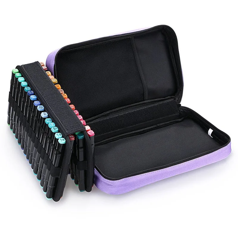 Мини Профессиональный 60 отверстий школьный пенал холст большой художественный