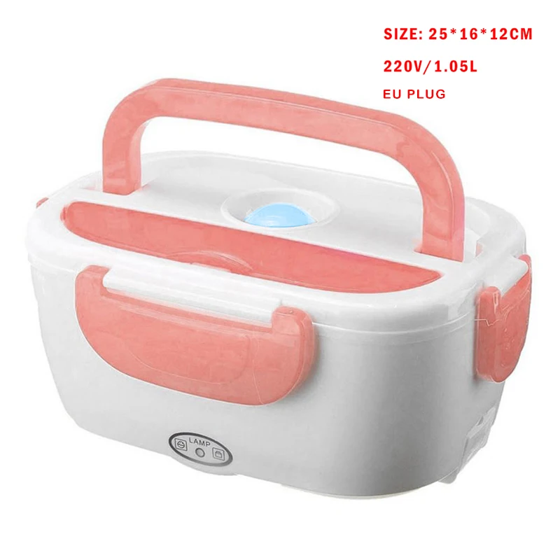 220V Pink EU 220 л в 40 Вт портативный Электрический Ланч-бокс пищевой Bento Ланч-бокс нагревательный контейнер подогреватель пищи для детей EU US GB вилка - Цвет: 220V Pink EU