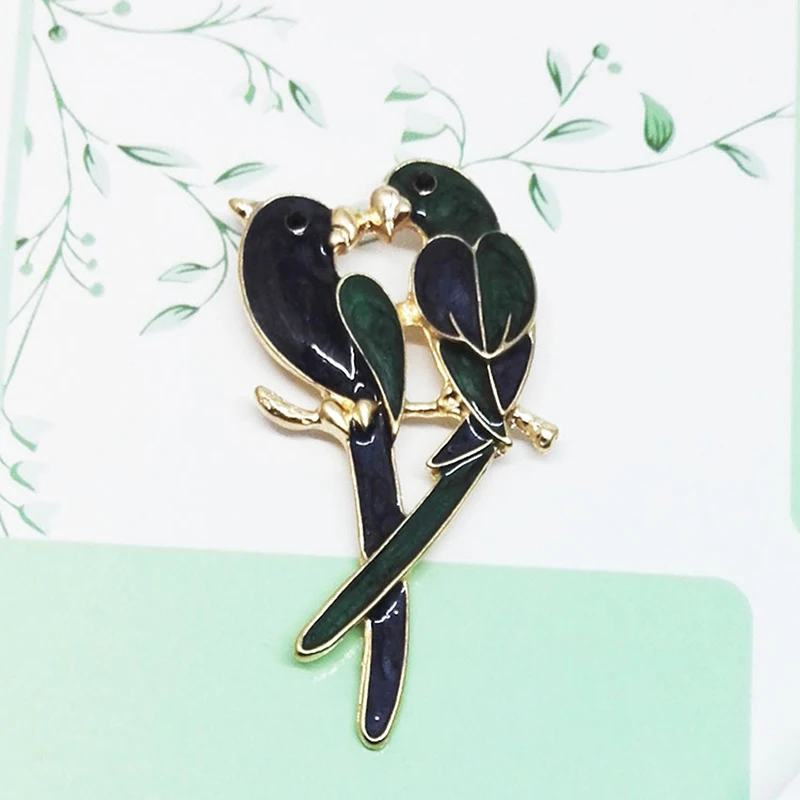 Красивая брошь попугай птицы животных для женщин и мужчин вечеринки свадьбы