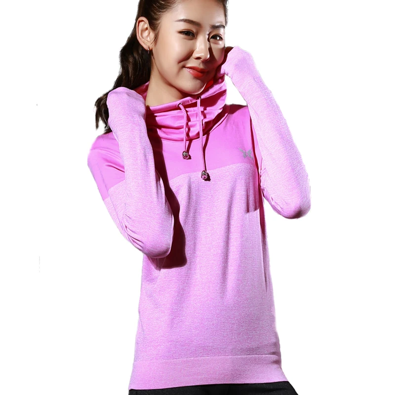 [Оформление] быстросохнущая спортивная рубашка Женский Топ с длинным рукавом для