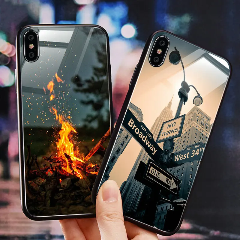 Роскошный чехол из закаленного стекла для Redmi Note 7 6 Xiaomi 9 SE Plus 5X 6X |