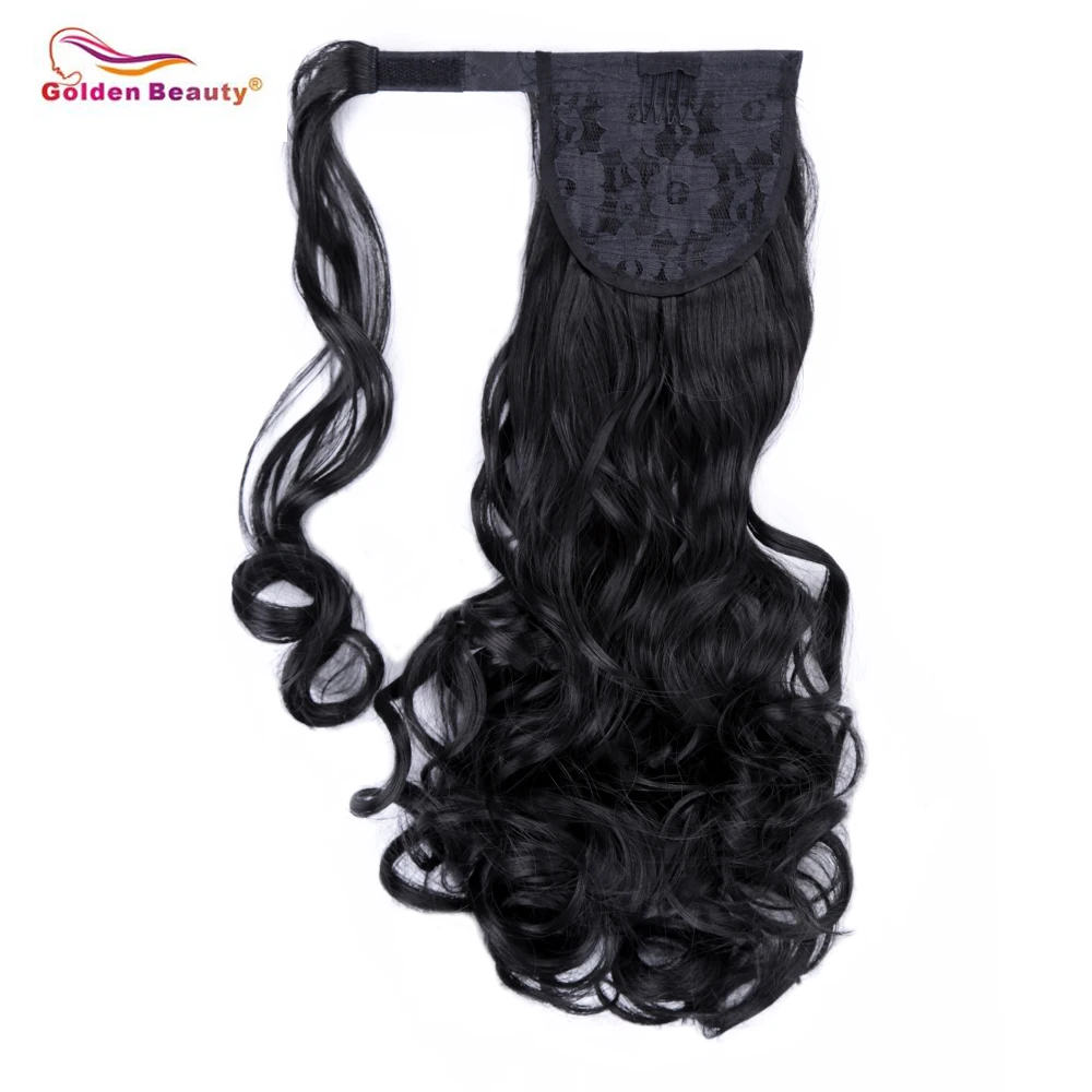 10 дюймов Волнистые вьющиеся обертывания вокруг конского хвоста для женщин