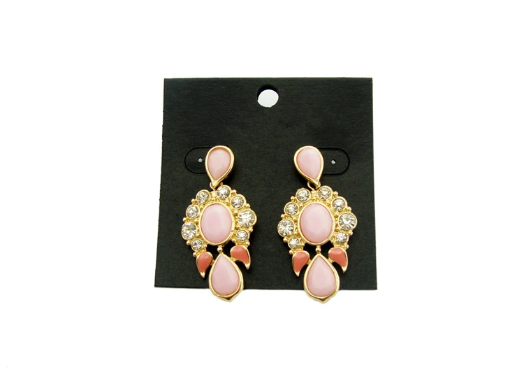 Женские Висячие серьги со стразами имитация драгоценных камней золотые длинные