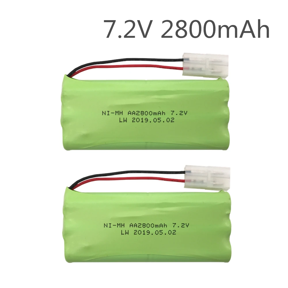 Комплект из 2 предметов 7 v батарея 2800mah Металл гидридных или никель акумуляторная