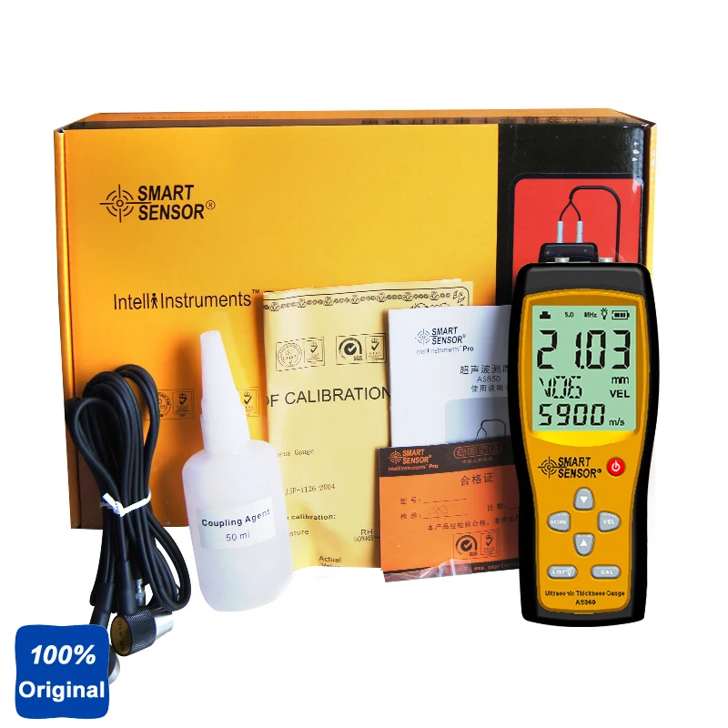 Портативный ультразвуковой алюминиевый толщиномер AS860|thickness gauge|thickness gagealuminum