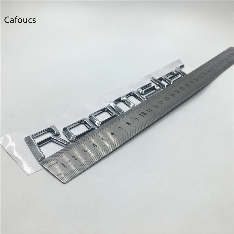 

Cafoucs For Skoda Roomster Letters Emblem Badge Logo Rear Boot Trunk NamePlate Sticker 225mm x 25mm