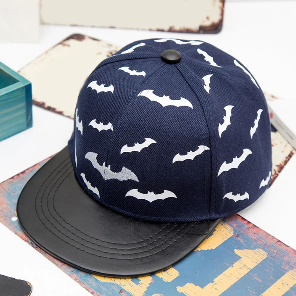 Бейсболка для мальчиков и девочек бейсболка с принтом летучей мыши на лето осень