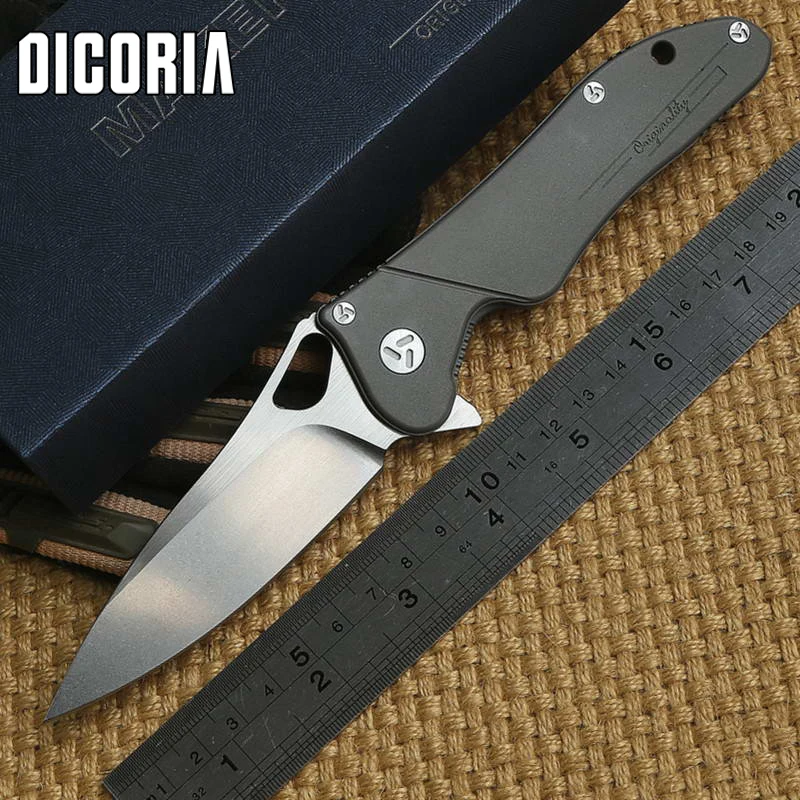 Dicoria чайник 3 S оригинальный S35VN лезвие Титан ручка тактический шарикоподшипник
