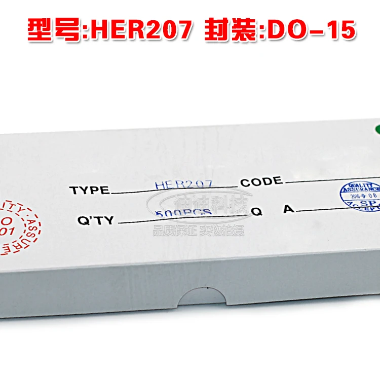 New HER207 DO 15 быстрое восстановление выпрямительного диода выход 800V 2A высокомощная