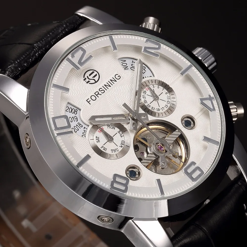 Часы наручные FORSINING Мужские автоматические механические повседневные с корпусом