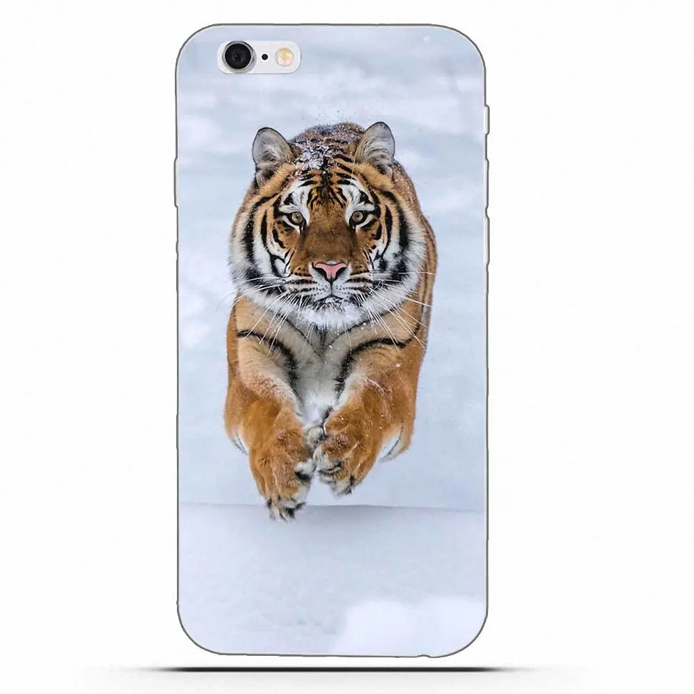 Wexoeq Soft TPU Coque Case For Sony Xperia Z Z1 Z2 Z3 Z4 Z5 compact Mini Premium M2 M4 M5 T3 E3 E5 XA Lion And Tiger | Мобильные