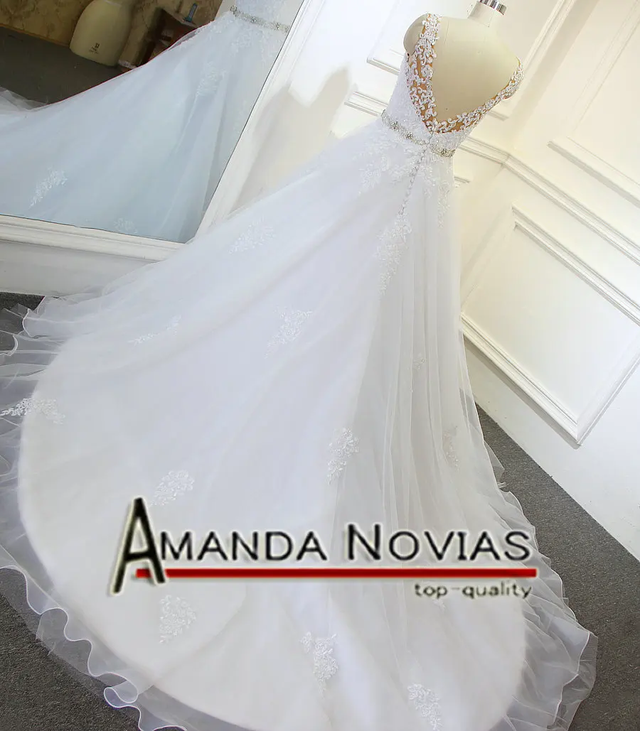 Свадебные Платья vestidos de noiva свадебное платье с завязками Новое поступление кружевное платье с бисером