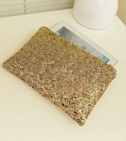 2pcs/lot woman Dazzling Sequins Handbag Party Evening Bag Wallet Purse Glitter Spangle Day Clutches 25*16*6cm | Багаж и сумки