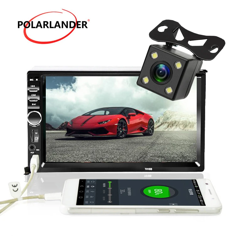 MP3 для TF/USB универсальный экран HD 2 Радио приборная головка сенсорная 7 'ɻluetooth