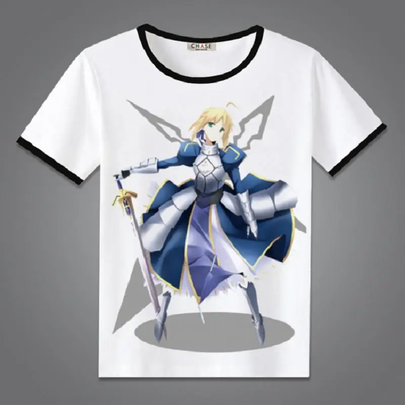 Хлопковая футболка High-Q унисекс с рисунком аниме Fate zero FGO saber | Мужская одежда
