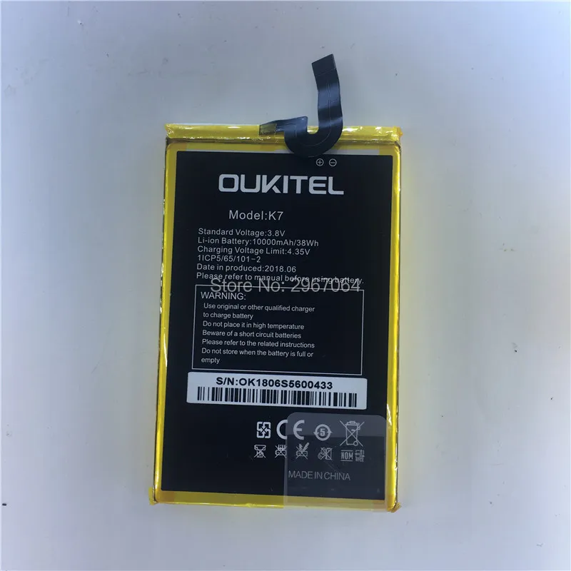 Аккумулятор для OUKITEL K7 10000 мАч 6 0 дюйма MTK6750T|Аккумуляторы мобильных телефонов| |