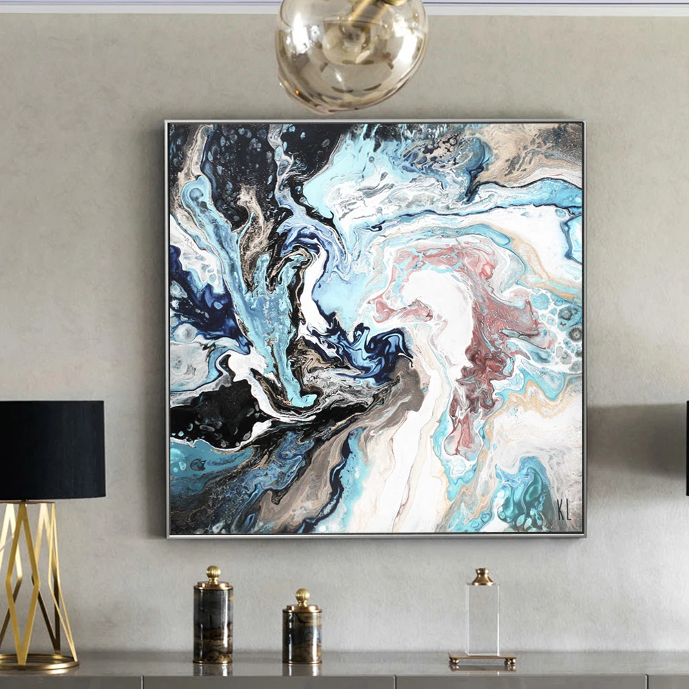 Abstrract Wall Art Canvas Paintings For Living Room Posters And Prints Modern Pictures Cuadros Decoration | Дом и сад