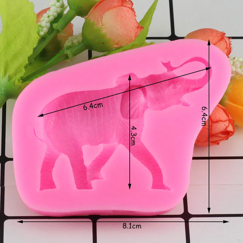 Sugarcraft животных слон силиконовые формы помадка формы торт декоративное устройство для шоколада Gumpaste форма формы