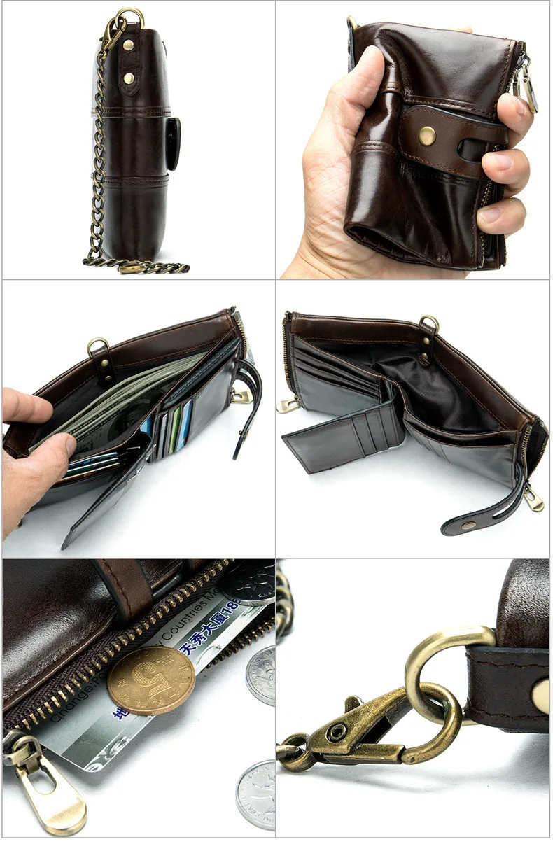 Ретро мужской короткий кошелек Rfid из натуральной кожи мини-кошелек мужской маленький Walet Portomonee мужской кошелек для монет держатель для карт портфель