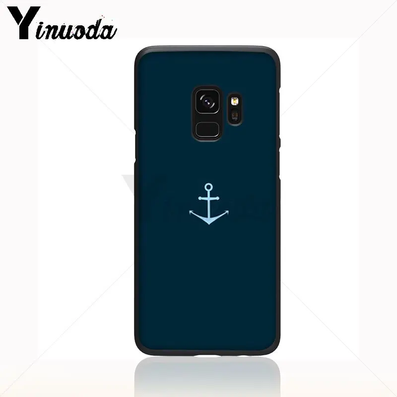 Yinuoda морской тату синяя лодка якорь искусство Мягкий силиконовый чехол для