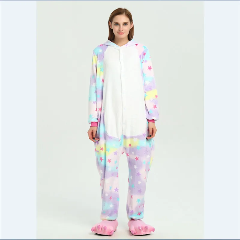Xmas H Оптовая продажа животных кигуруми стежка звезда Единорог Пикачу Onesie