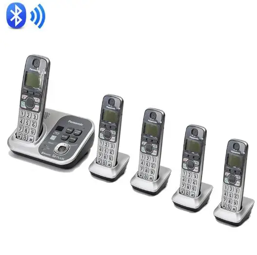 Five Handsets DECT 6,0 цифровой беспроводной телефон связь с сотовыми телефонами Bluetooth беспроводной телефон с системой ответа - Цвет: Five Handsets