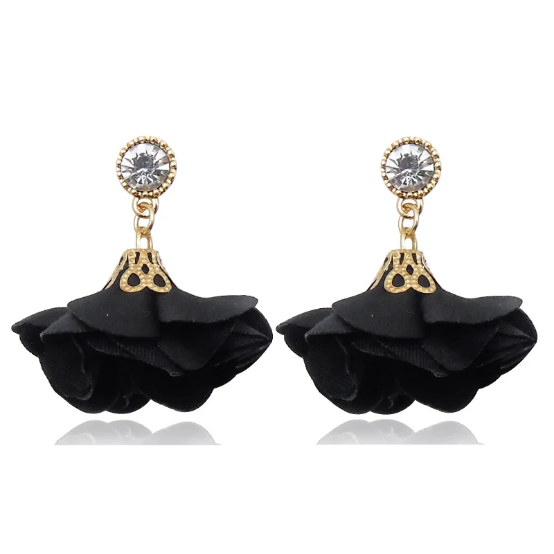 Серьги в Корейском стиле с цветным камнем и сердечком для девочек асимметричные