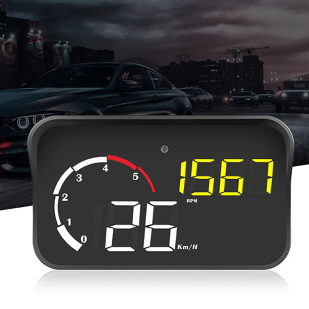 M10 Автомобильный gps HUD лобовое стекло проектор Цифровой скорость дисплей с козырьком Автомобильный дисплей