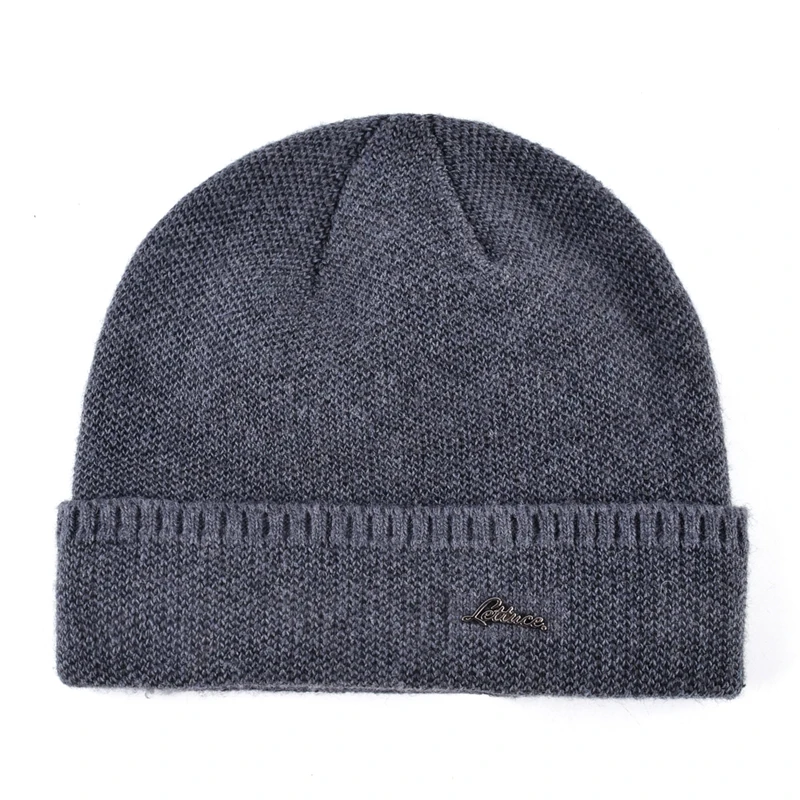 Мужская вязаная шапка gorro брендовая теплая шерстяная для зимы| |