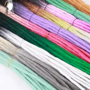 Desire for hair 20 шт. и 50 шт., синтетические дреды для наращивания в стиле хип-хоп ручной работы, цвет Омбре, плетеные волосы